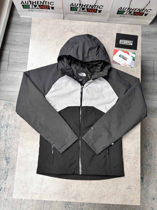 THE NORTH FACE RAIN JACKET - BLACK/GREY